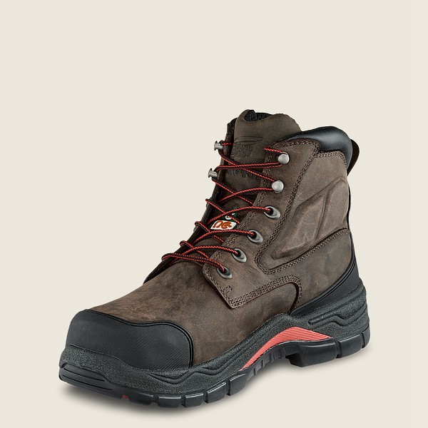 Botas de Seguridad Red Wing Hombre Grises Oscuro - King Toe® Adc - 6-Inch Insulated Waterproof Csa T